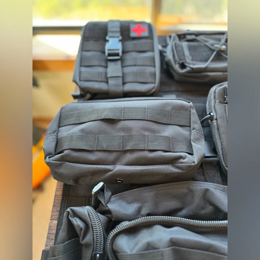 Tactical seat back organizer(Obsidian Black)